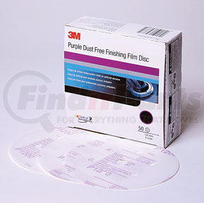 30770 by 3M - Purple Finishing Film Hookit™ Disc Dust-Free, 6 in, P800, 50 discs per box