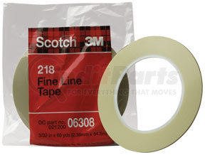 6308 by 3M - Scotch® Fine Line Tape 218, 3/32" x 60 yd