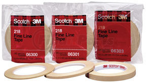 6307 by 3M - Scotch® Fine Line Tape 218, 3/16" x 60 yd