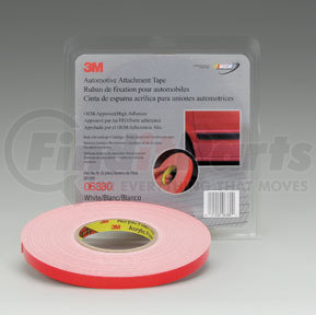 6380 by 3M - Automotive Attachment Tape 06380, White, 1/2" X 20 Yds, 45 mil