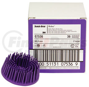 7536 by 3M - Scotch-Brite™ Roloc™ Body Man’s Bristle Disc