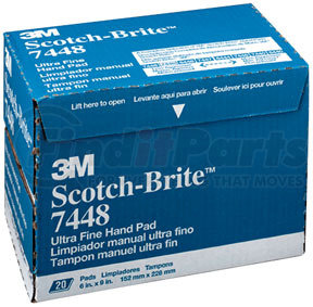 7448 by 3M - Scotch-Brite™ Ultra Fine Hand Pad, Gray