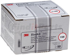 908 by 3M - Hookit™ Finishing Film Disc 00908, 3", P1200, 50 discs/bx