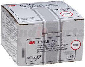 911 by 3M - Hookit™ Finishing Film Disc 00911, 3", P600, 50 discs/bx