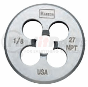 4103 by IRWIN HANSON - 1/4" - 18 NPT Solid Round Round Pipe Die