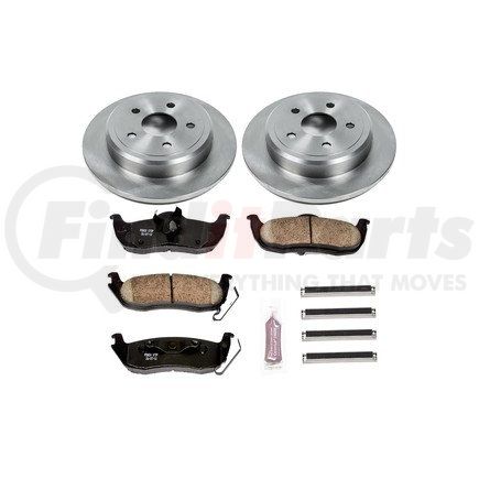 KOE2221 by POWERSTOP BRAKES - Disc Brake Pad and Rotor Kit - Low-Dust, Ceramic