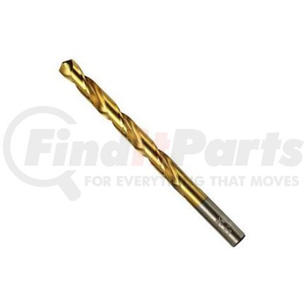 Irwin Hanson 63926 13/32" Titanium Nitride Coated High Speed Steel Fractional Straight Shank Jobber Length Drill Bit