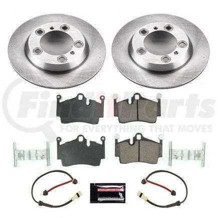 KOE5633 by POWERSTOP BRAKES - Disc Brake Pad and Rotor Kit - Low-Dust, Ceramic