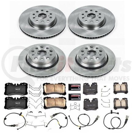 KOE5825 by POWERSTOP BRAKES - Disc Brake Pad and Rotor Kit - Low-Dust, Ceramic