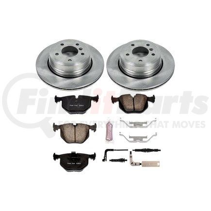 KOE5491 by POWERSTOP BRAKES - Disc Brake Pad and Rotor Kit - Low-Dust, Ceramic