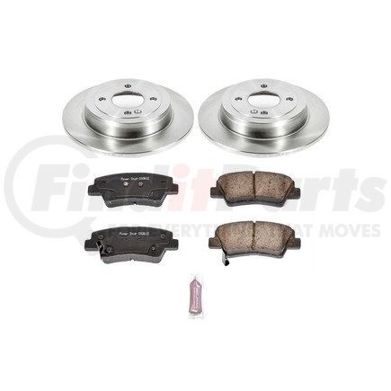 KOE6507 by POWERSTOP BRAKES - Disc Brake Pad and Rotor Kit - Low-Dust, Ceramic