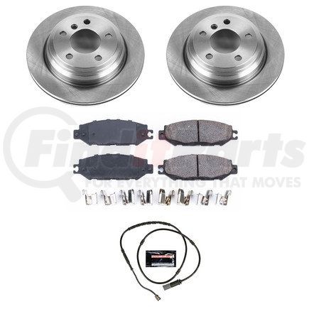 KOE6852 by POWERSTOP BRAKES - Disc Brake Pad and Rotor Kit - Low-Dust, Ceramic