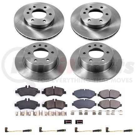 KOE6235 by POWERSTOP BRAKES - Disc Brake Pad and Rotor Kit - Low-Dust, Ceramic