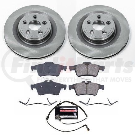 KOE6279 by POWERSTOP BRAKES - Disc Brake Pad and Rotor Kit - Low-Dust, Ceramic