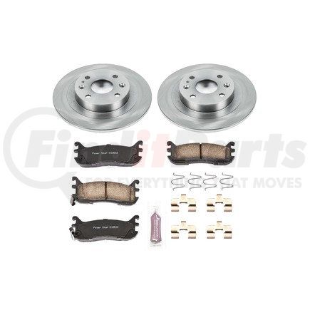 KOE772 by POWERSTOP BRAKES - Disc Brake Pad and Rotor Kit - Low-Dust, Ceramic