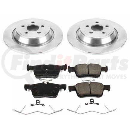 KOE7417 by POWERSTOP BRAKES - Disc Brake Pad and Rotor Kit - Low-Dust, Ceramic