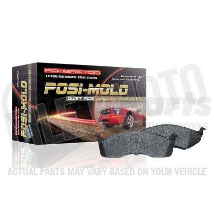 PM18973 by POWERSTOP BRAKES - Rear PM18 Posi-Mold Semi-Metallic Brake Pads