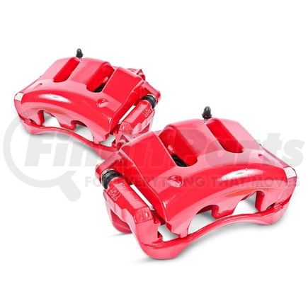 S7170 by POWERSTOP BRAKES - Red Powder Coated Calipers