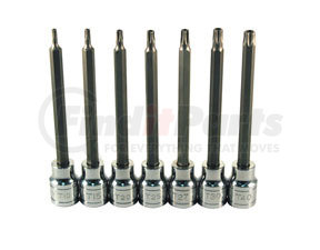13776 by ATD TOOLS - 7 Pc. Extra Long Tamper-resistant Star Bit Socket Set