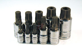 13782 by ATD TOOLS - 10 Pc. Triple Square XZN Bit Socket Set