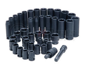4601 by ATD TOOLS - 42 Pc. 3/8" Dr. 6 Point SAE & Metric Standard and Deep Length Impact Socket Set