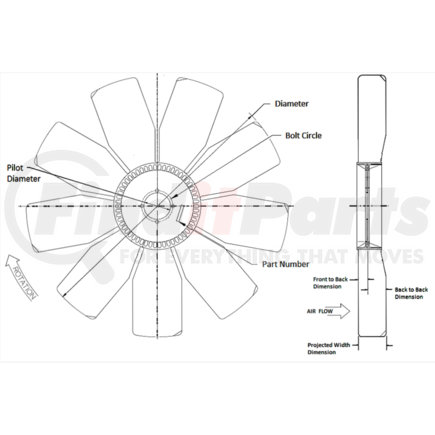 4735-41392-02 by BORGWARNER - FAN New Engine Cooling Fan Blade