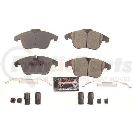 Z231869 by POWERSTOP BRAKES - Z23 EVOLUTION SPORT CARBON-FIBER BRAKE PADS W/ HARDWARE