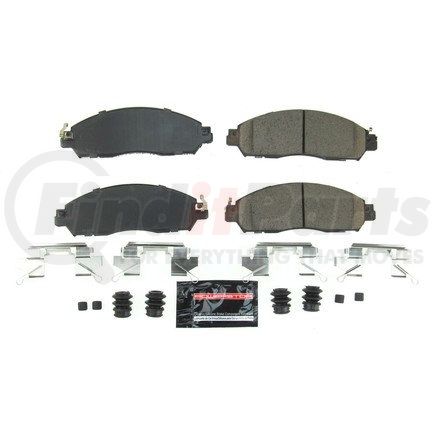 Z232138 by POWERSTOP BRAKES - Z23 EVOLUTION SPORT CARBON-FIBER BRAKE PADS W/ HARDWARE