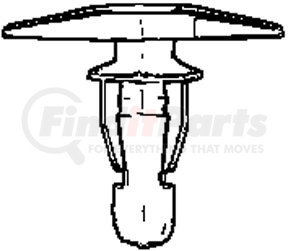 19684 by AUVECO - Weatherstrip Retainer 7Mm X 16Mm Hd Sz - 25 Per Box