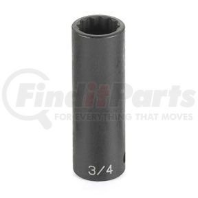 2114D by GREY PNEUMATIC - 1/2" Drive x 7/16" Deep Impact Socket- 12 Point