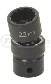 2121UM by GREY PNEUMATIC - 1/2" Drive x 21mm Standard Universal- 12 Point