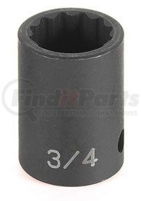 2126R by GREY PNEUMATIC - 1/2" Drive x 13/16" Standard Impact Socket- 12 Point