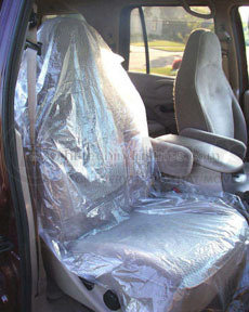 SC-500 by HI-TECH INDUSTRIES - Plastic Seat Cover, .5 mil, 500/roll