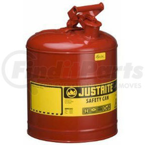 7150100 by JUSTRITE - 5 Gallon Type 1 Red Safety Can
