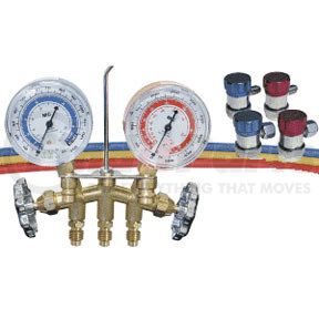 84661 by MASTERCOOL - R134a Brass Manifold 60" Hoses
