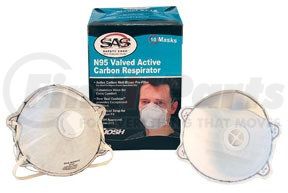 8712 by SAS SAFETY CORP - 10/BX N95 RESPIRATOR CARBON AC