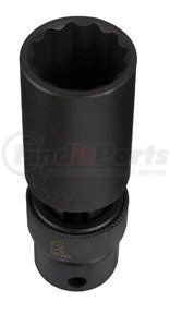 216ZUD by SUNEX TOOLS - 1/2" Drive 12 Point Deep Universal Impact Socket, 1/2"