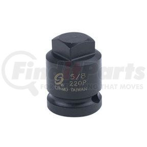 220P by SUNEX TOOLS - 1/2"DR 5/8" MALE PIPE PLUG SCK