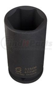 254D by SUNEX TOOLS - Socket - 1/2" Drive, 1-11/16" Deep Impact, Black, Chrome Molybdenum Steel