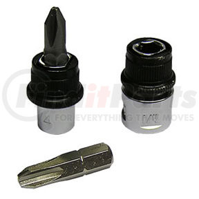 HL614 by VIM TOOLS - 1/4" Hex Locking Bit Socket, 3/8" Square Drive