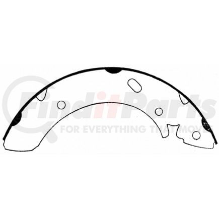 PAB693 by WAGNER - BRAKE SHOE SET