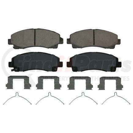 ZD1584 by WAGNER - QuickStop Ceramic Disc Brake Pad Set