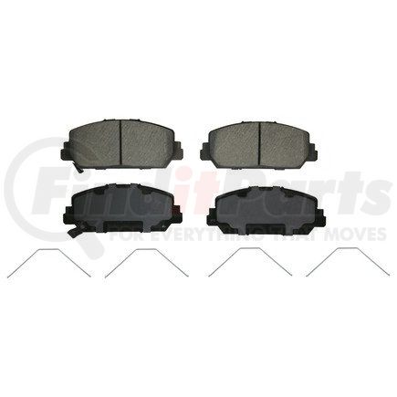 ZD1697 by WAGNER - QuickStop Ceramic Disc Brake Pad Set