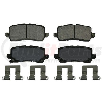 ZD1698 by WAGNER - QuickStop Ceramic Disc Brake Pad Set