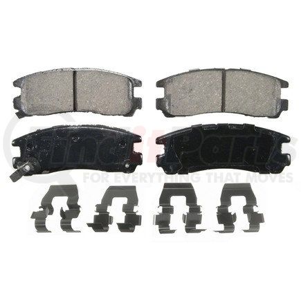 ZD383 by WAGNER - QuickStop Ceramic Disc Brake Pad Set