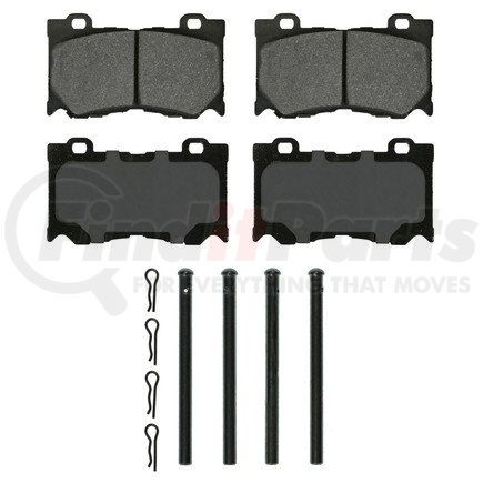 ZX1346 by WAGNER - QuickStop Semi-Metallic Disc Brake Pad Set