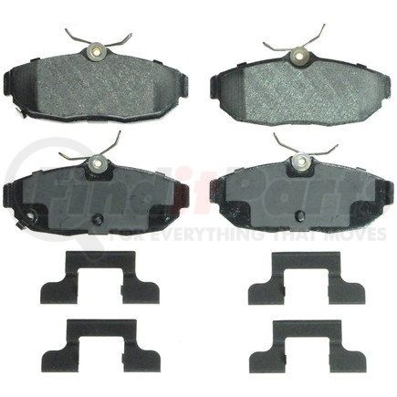 ZX1562 by WAGNER - QuickStop Semi-Metallic Disc Brake Pad Set