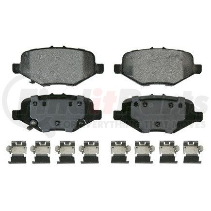 ZX1612 by WAGNER - QuickStop Semi-Metallic Disc Brake Pad Set