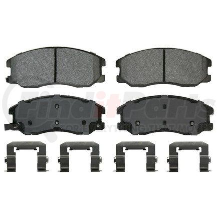 ZX1678 by WAGNER - QuickStop Semi-Metallic Disc Brake Pad Set