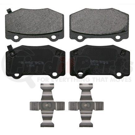 ZX1718 by WAGNER - SEMI-MET BRAKE PADS